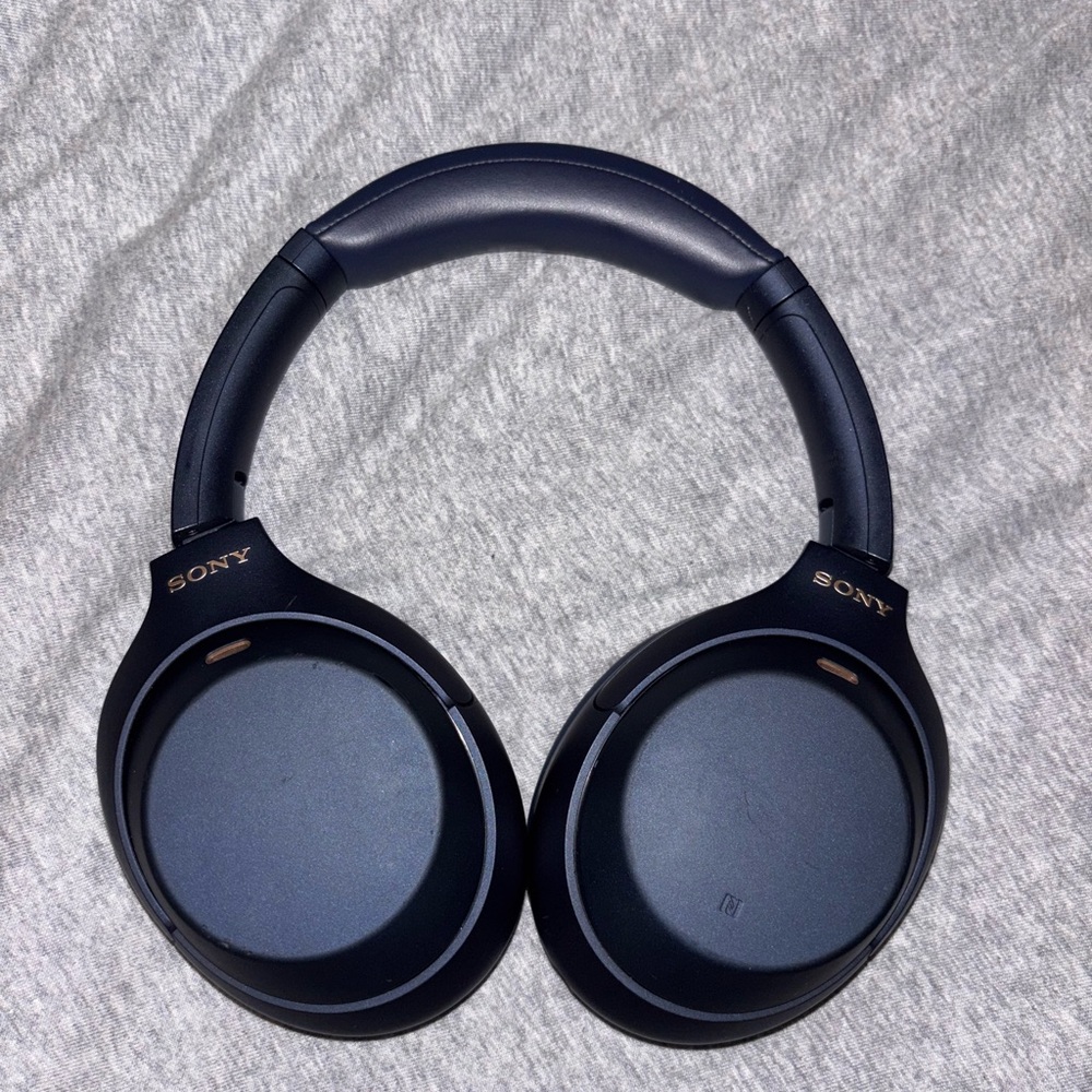 Sony noise cancellation headphones navy
